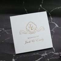 Modern Wedding Invitation Card Transparent Acrylic Invitation With Hard Cover